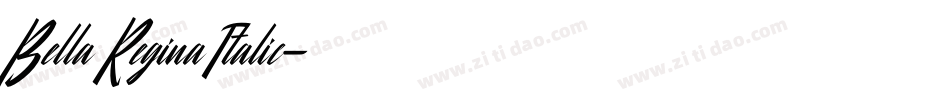Bella Regina Italic字体转换